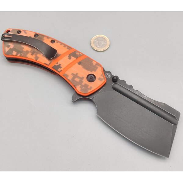 Kansept Knives Korvid XL Flipper Orange Camouflage by Koch Tools