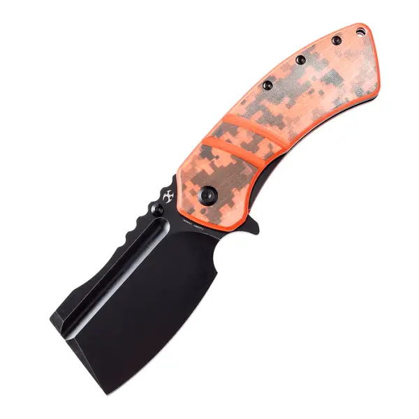 Kansept Knives Korvid XL Flipper Orange Camouflage by Koch Tools
