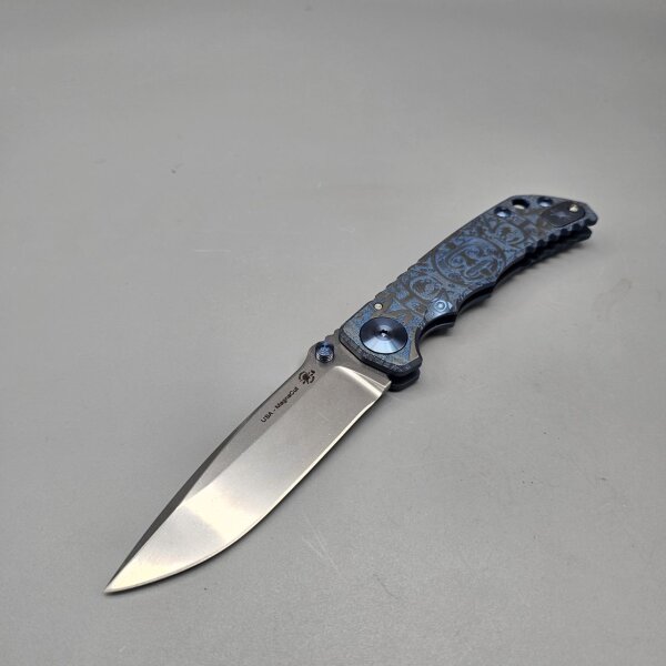 Spartan Blades SF5 Magna Cut Harsey Folder - Mayan Blau Blue
