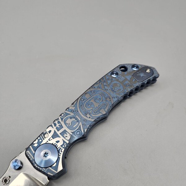 Spartan Blades SF5 Magna Cut Harsey Folder - Mayan Blau Blue