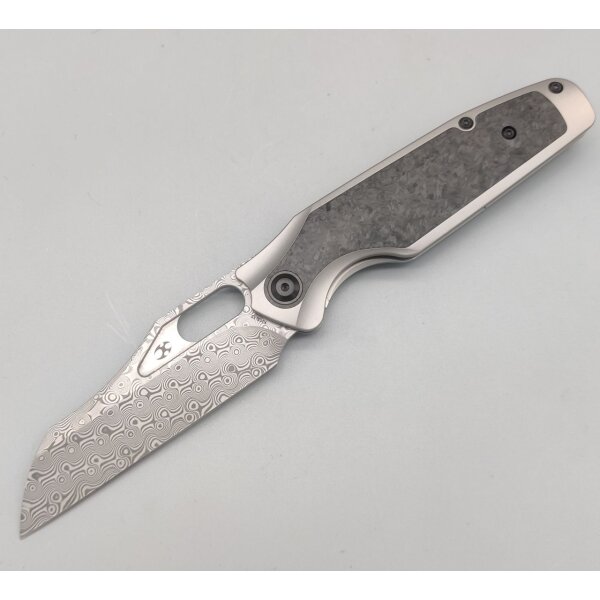 Kansept Knives Tuckamore Damast Titan Carbon Timascusclip