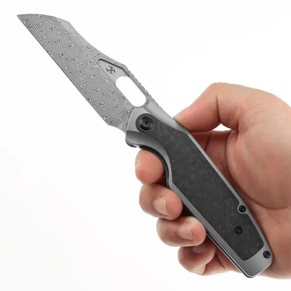 Kansept Knives Tuckamore Damast Titan Carbon Timascusclip