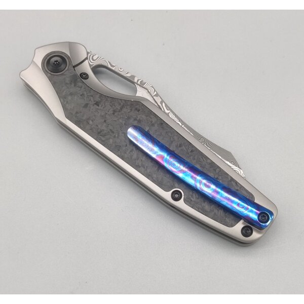 Kansept Knives Tuckamore Damast Titan Carbon Timascusclip