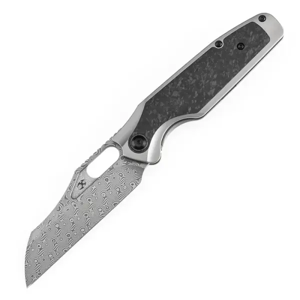 Kansept Knives Tuckamore Damast Titan Carbon Timascusclip