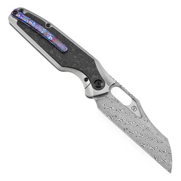 Kansept Knives Tuckamore Damast Titan Carbon Timascusclip