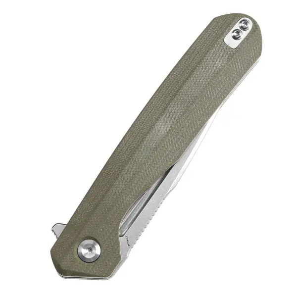 Kansept Knives Qilin Flipper Olive Green by Ostap Hel