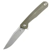 Kansept Knives Qilin Flipper Olive Green by Ostap Hel