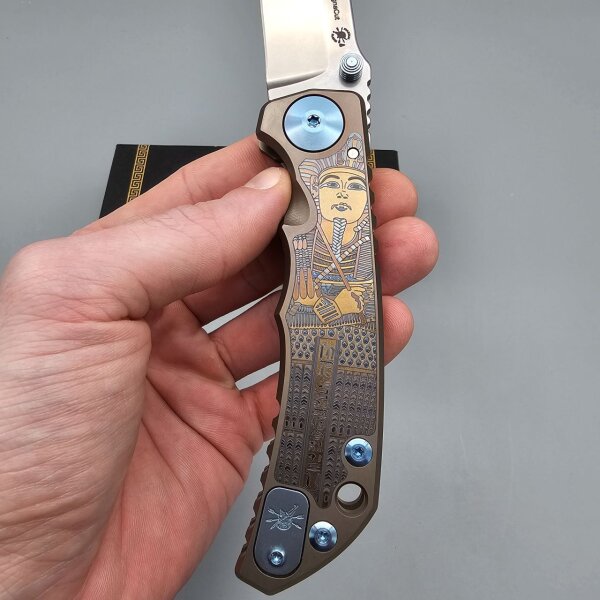 Spartan Blades SF5 Custom Magna Cut Harsey Folder - King TUT Egypt
