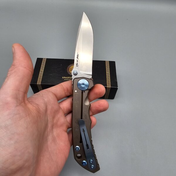 Spartan Blades SF5 Custom Magna Cut Harsey Folder - King TUT Egypt