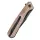 Kansept Knives Qilin Flipper Brown Micarta by Ostap Hel