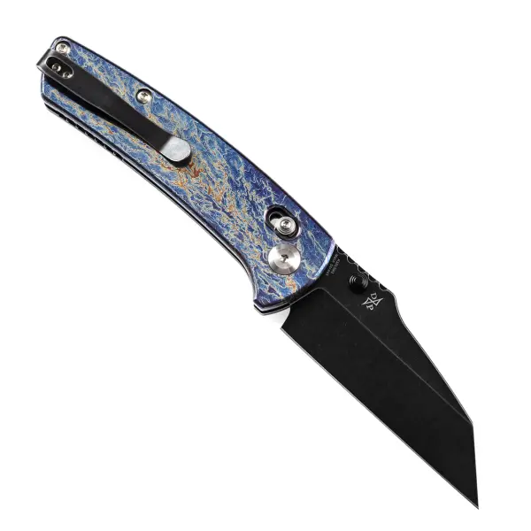 Kansept Knives Main Street Cross Bar Lock Timascus
