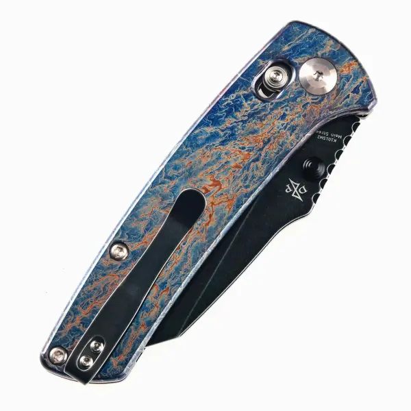 Kansept Knives Main Street Cross Bar Lock Timascus