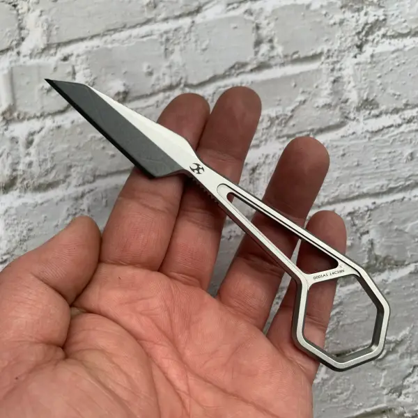 Kansept Knives Hex Stonewashed EDC Neck Knife by Ostap Hel