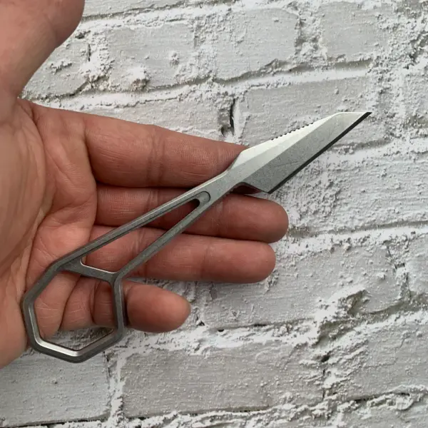 Kansept Knives Hex Stonewashed EDC Neck Knife by Ostap Hel
