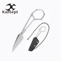 Kansept Knives Hex Stonewashed EDC Neck Knife by Ostap Hel