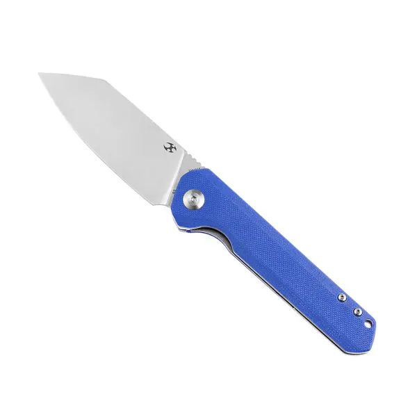 Kansept Knives Bulldozer Front Flipper Blue G10