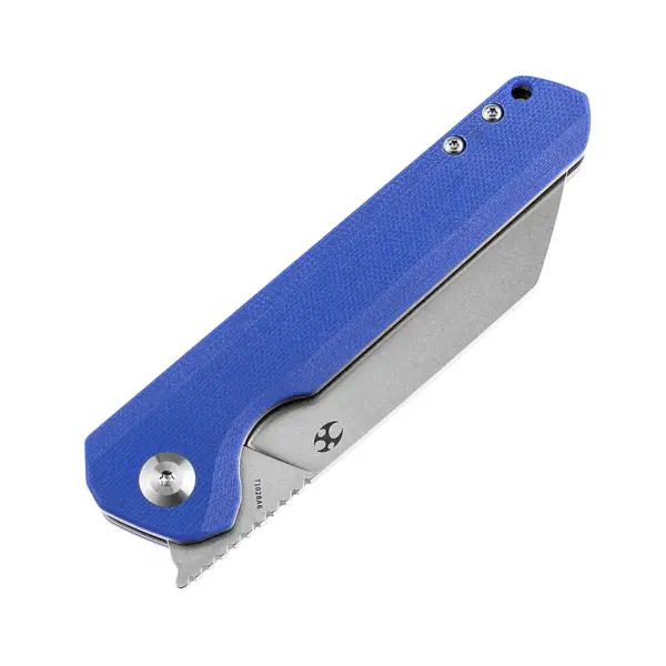 Kansept Knives Bulldozer Front Flipper Blue G10