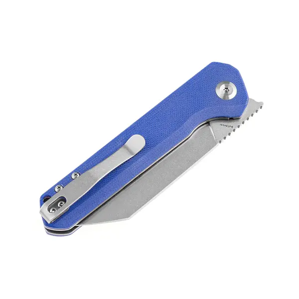 Kansept Knives Bulldozer Front Flipper Blue G10