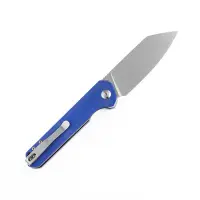 Kansept Knives Bulldozer Front Flipper Blue G10