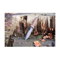 Walther P38 Fixed Blade 440C Stahl Lederscheide