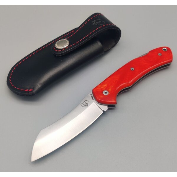 Cudeman Tundra Backlock Orange Rot mit Etui
