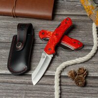 Cudeman Tundra Backlock Orange Rot mit Etui