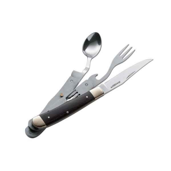 Böker Magnum Bon Appetite Essen Essbesteck Gabel Löffel Messer Camping Outdoor Snack Speisen 01LL209