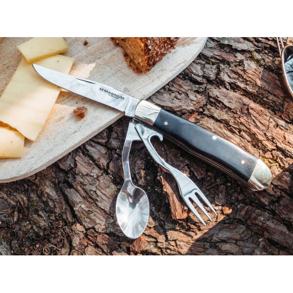 Böker Magnum Bon Appetite Essen Essbesteck Gabel Löffel Messer Camping Outdoor Snack Speisen 01LL209