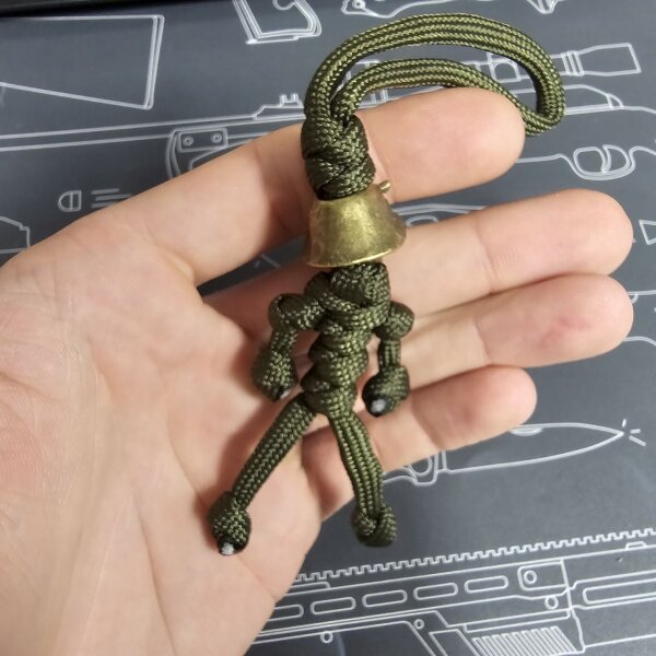 Green Skull Trooper Bead Lanyard mit Schlüsselring Grün