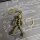 Green Skull Trooper Bead Lanyard mit Schlüsselring Grün