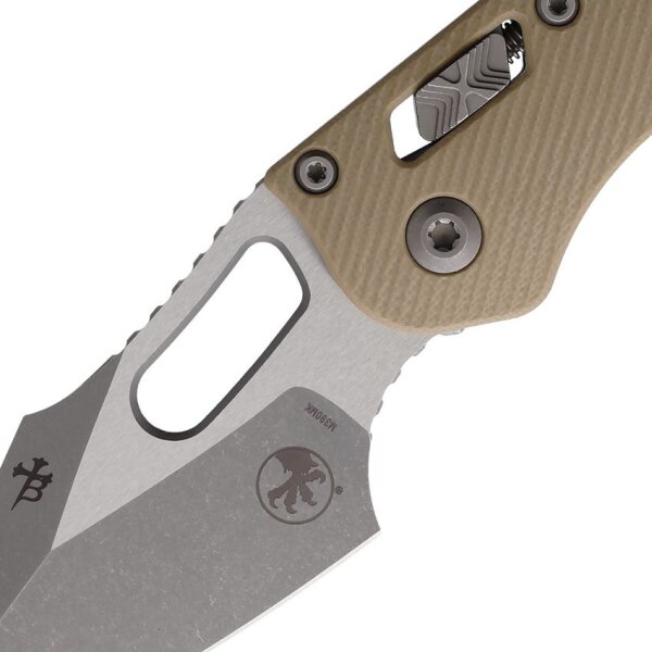 Microtech Stitch S/E Ram Lok AP Tan Böhler M390 Stahl
