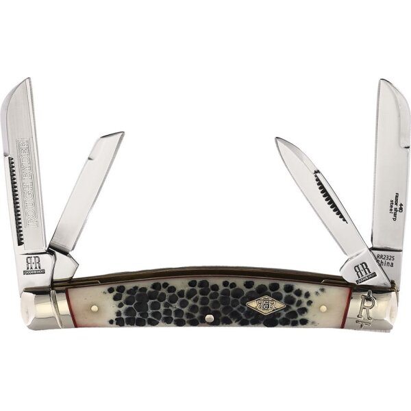 Rough Ryder Rider Congress Buckshot Bone Messer Knochen Knochengriff Slipjoint