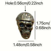 Bead Anhänger Totenkopf Schädel Skull Figur...