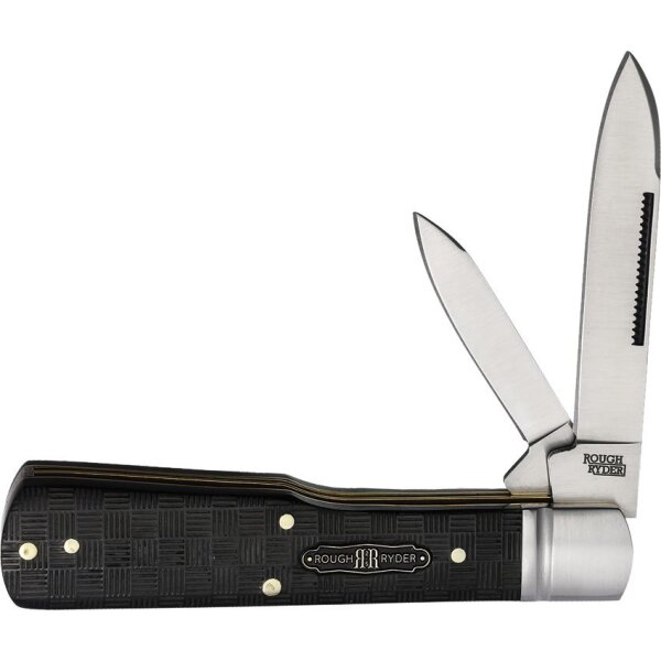 Rough Ryder Black Reserve Bearhead Gunstock Slipjoint Sammlerbox