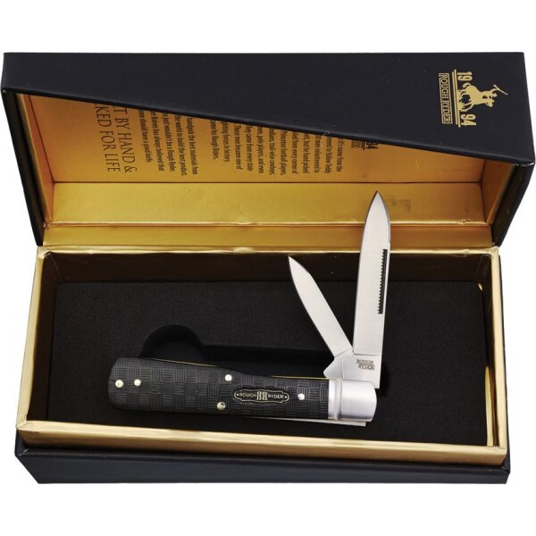 Rough Ryder Black Reserve Bearhead Gunstock Slipjoint Sammlerbox