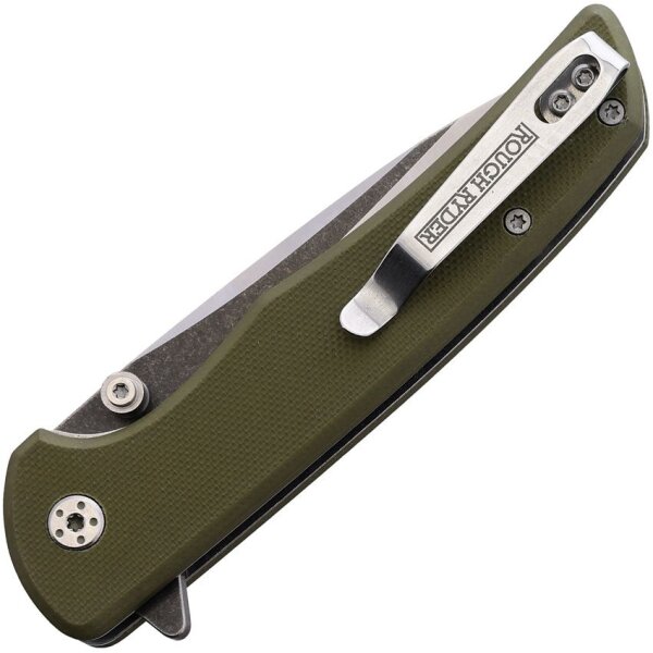 Rough Ryder 1st Infantry Linerlock Green G10 Taschenmesser