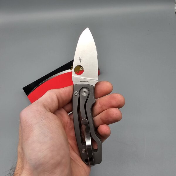 Spyderco by LionSteel Pits 2 premium Slipjoint Titangriff M390 Stahl SPC269TIP