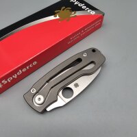 Spyderco by LionSteel Pits 2 premium Slipjoint Titangriff...