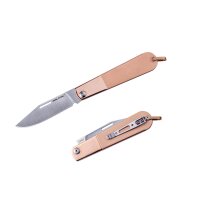 Real Steel RSK Barlow RB-3 ClipPoint Slipjoint Rosegold