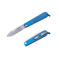 Real Steel RSK Barlow RB-3 Drop Point Slipjoint Blue