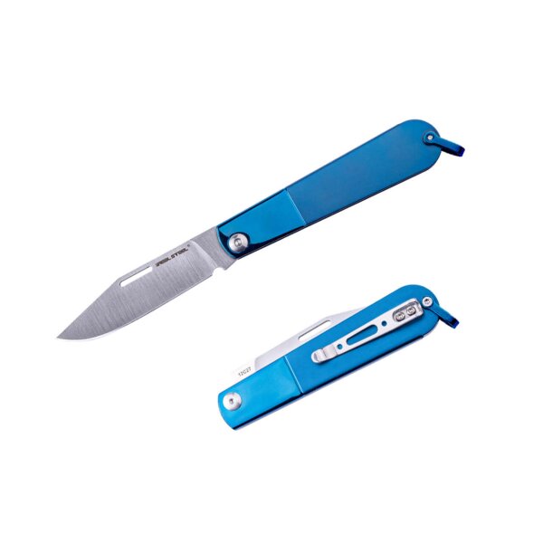 Real Steel RSK Barlow RB-3 Clip Point Slipjoint Blue