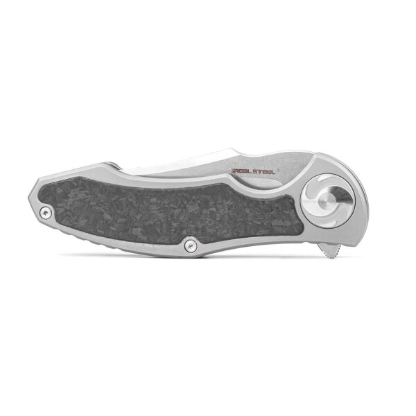 Real Steel RSK Exorcist Ti Shred Carbon Framelock