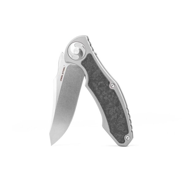 Real Steel RSK Exorcist Ti Shred Carbon Framelock