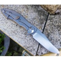 Real Steel RSK Exorcist Ti Shred Carbon Framelock