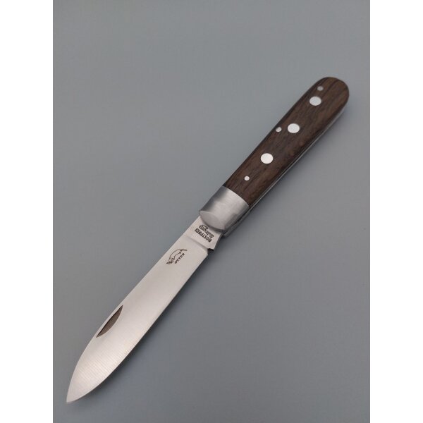 Otter Drei-Nieten-Messer Carbon C75 Carbonstahl Räuchereiche Braun Nieten