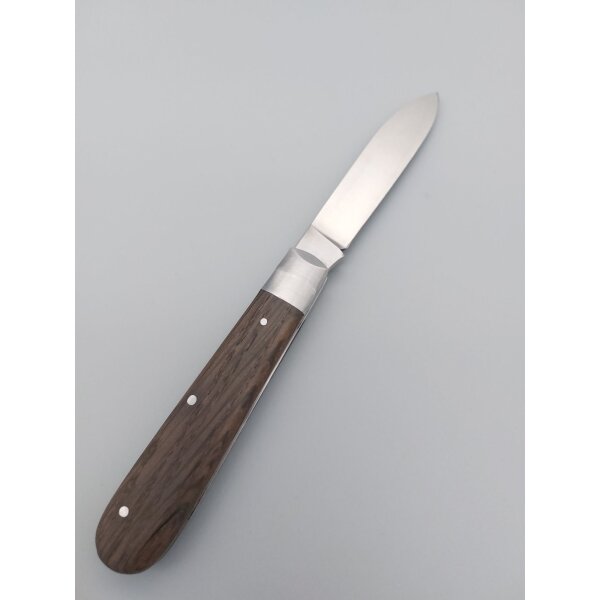 Otter Drei-Nieten-Messer Carbon C75 Carbonstahl Räuchereiche Braun Nieten
