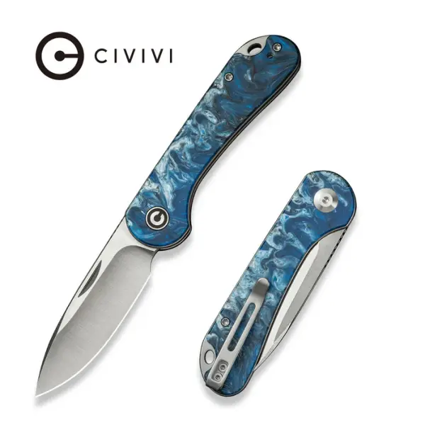 CIVIVI Elementum Slipjoint 14C28N Stahl Resin Rough Water