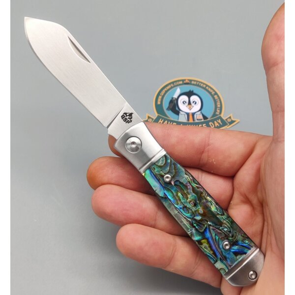 QSP Knife Jumping Jack Slipjoint QS167-A Abalonegriff