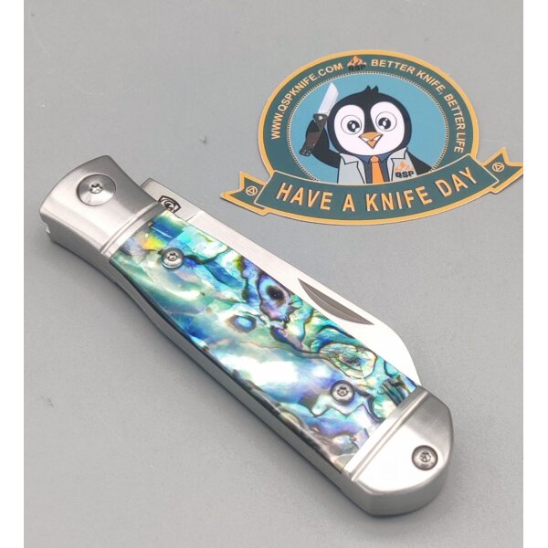 QSP Knife Jumping Jack Slipjoint QS167-A Abalonegriff