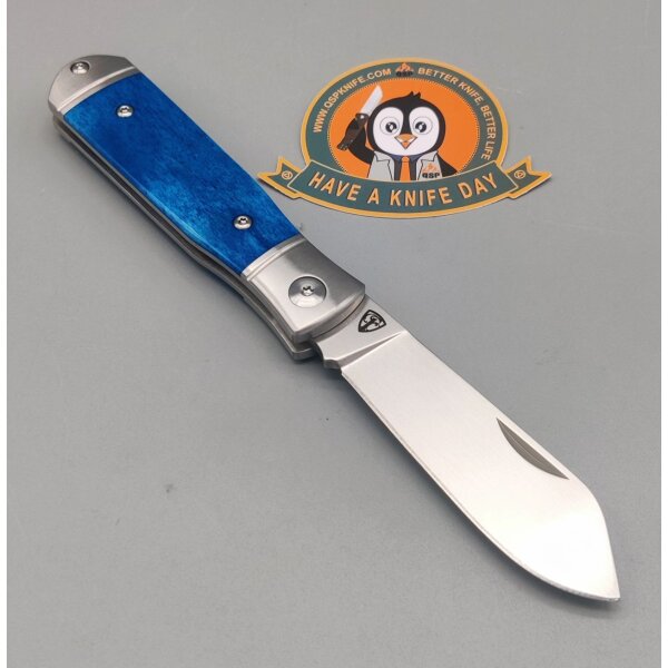QSP Knife Jumping Jack Slipjoint QS167-B Knochengriff Blau